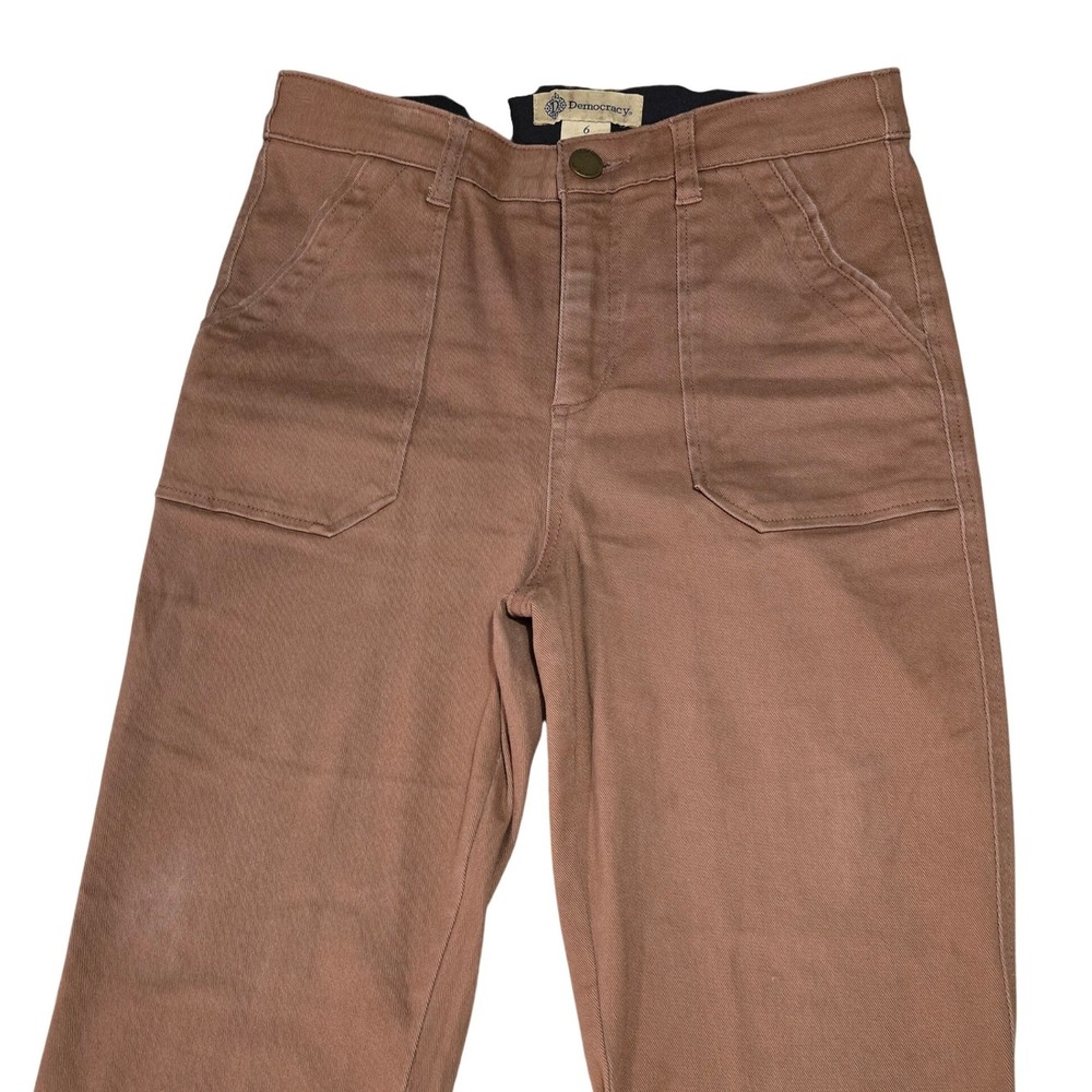 Democracy Womens Ab Technology Flare Utility Pants Brown 6 - Picture 3 of 7